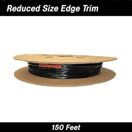 Cowles Products PROTEKTOTRIM DOOR EDGE GUARDS, REDUCED SIZE U, 150FT REEL, BLACK 39-301